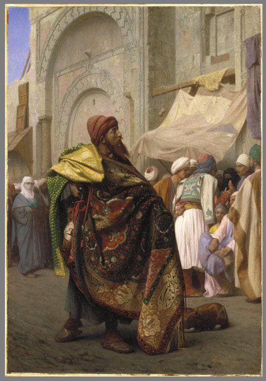 The Carpet Merchant of Cairo by Jean-Leon Gerome — Oil Painting Reproduction