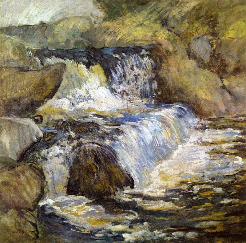 The Cascade by John Henry Twachtman — Oil Painting Reproduction