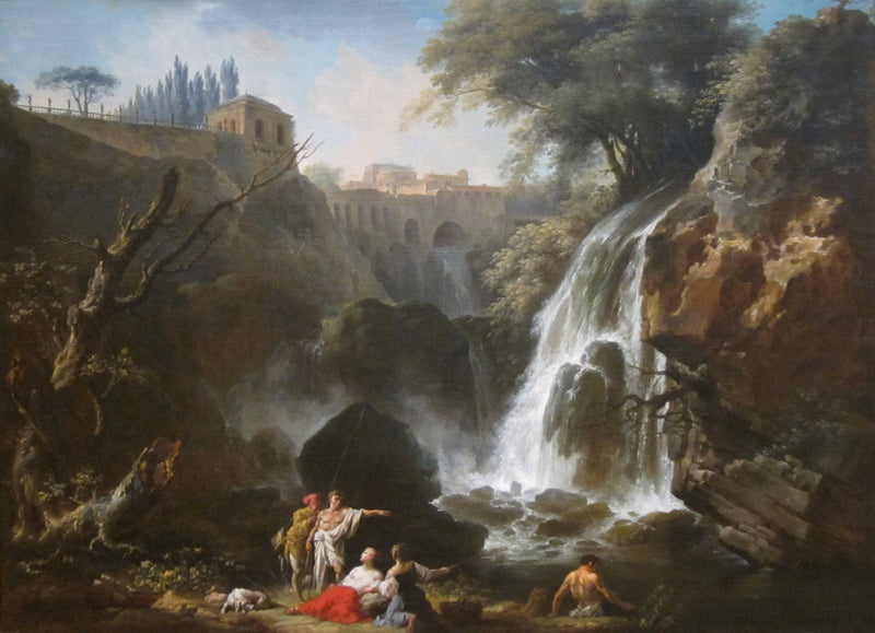 The Cascades of Tivoli by Claude-Joseph Vernet — Oil Painting Reproduction