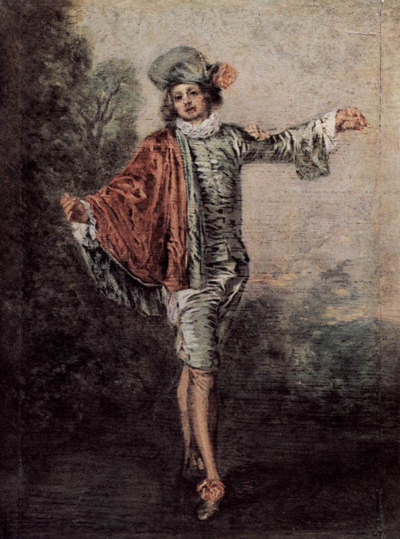 The Casual Lover by Antoine Watteau — Oil Painting Reproduction