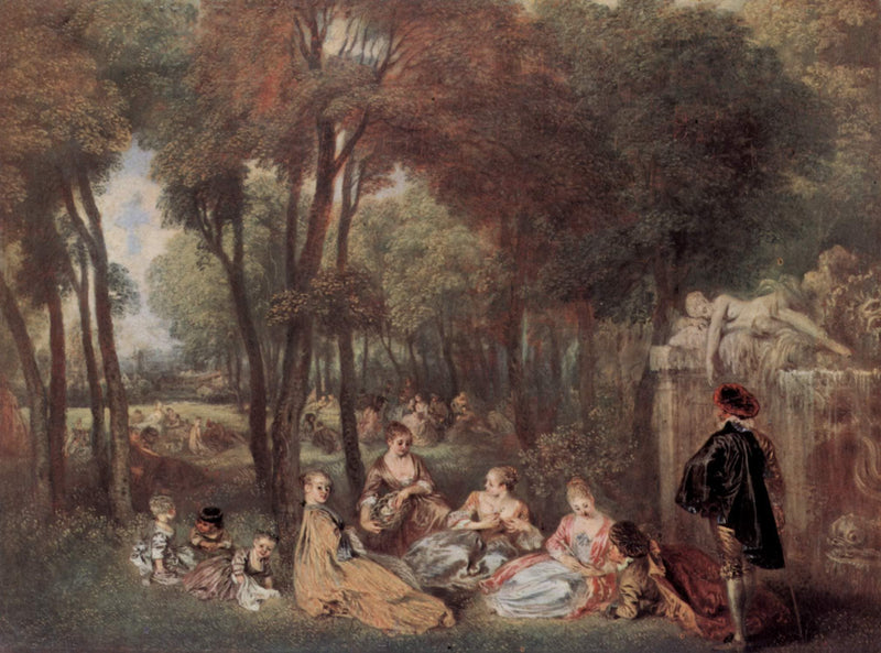 The Champs Élyssées by Antoine Watteau — Oil Painting Reproduction