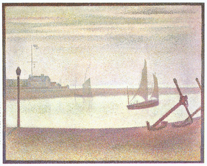 The Channel at Gravelines, Evening by Georges Seurat — Oil Painting Reproduction