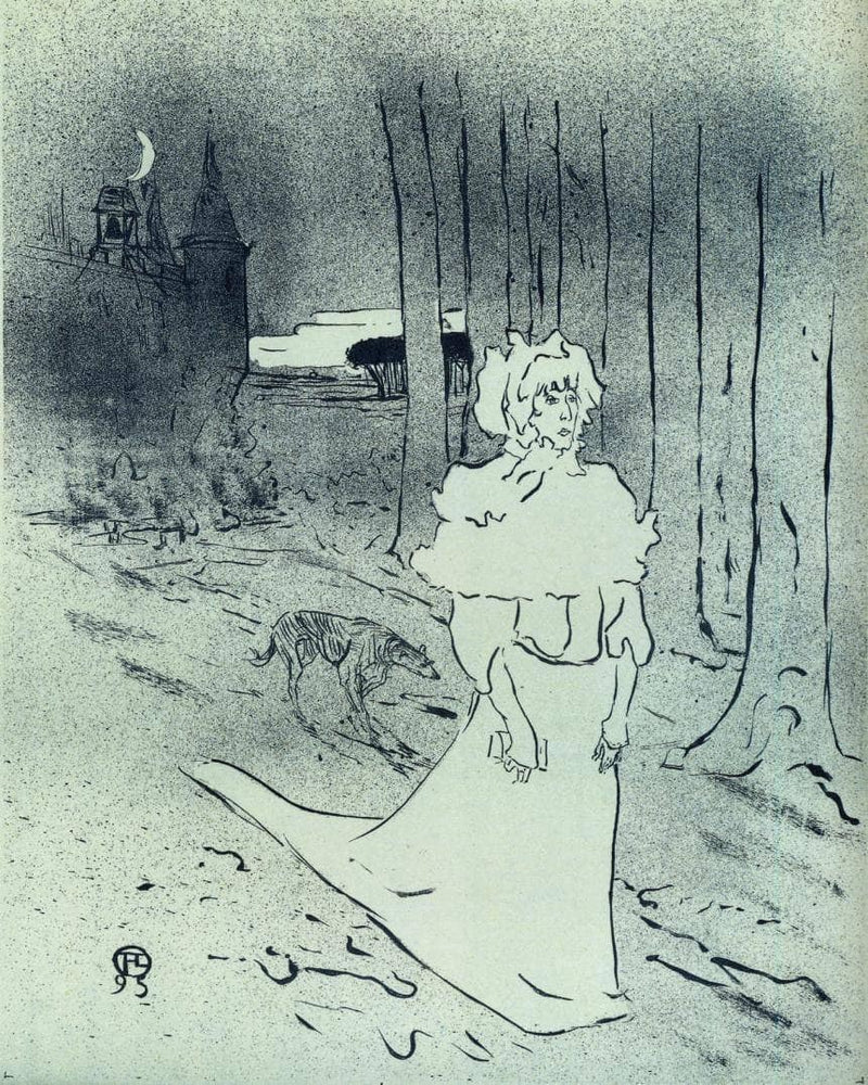 The Chatelaine (The Tocsin) by Henri de Toulouse-Lautrec, Oil Painting Reproduction
