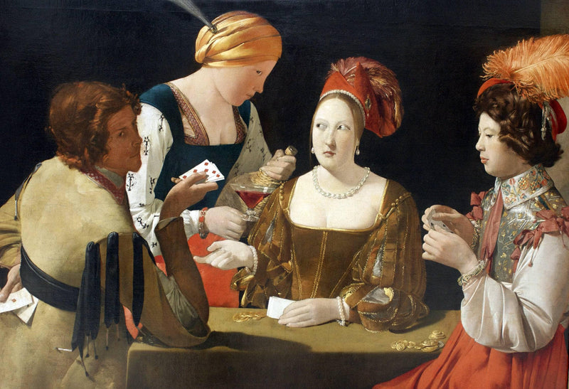 The Cheat with the Ace of Diamonds by Georges de la Tour — Oil Painting Reproduction