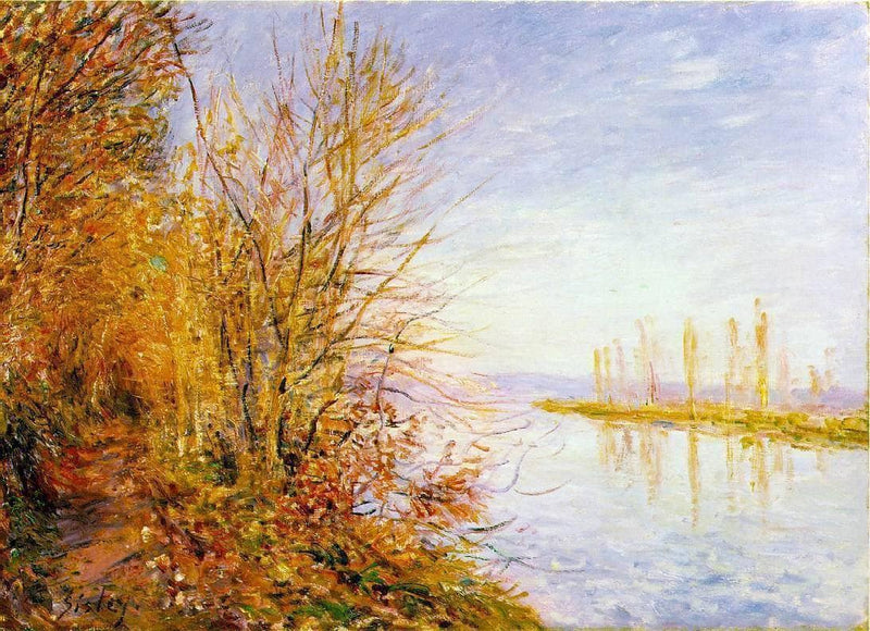 The Chemin de By through Woods at Rouches Courtaut, St. Martin s, Summer by Alfred Sisley — Oil Painting Reproduction