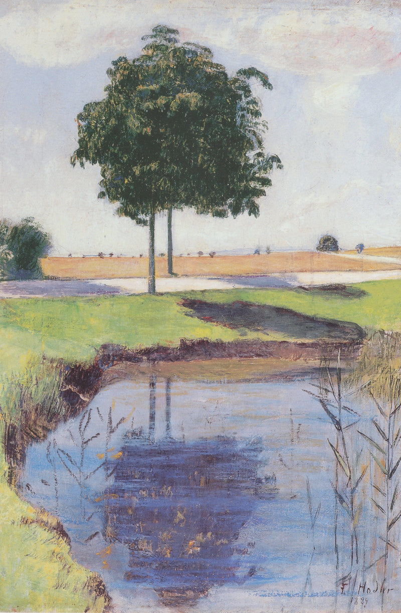 The chestnut trees by Ferdinand Hodler — Oil Painting Reproduction