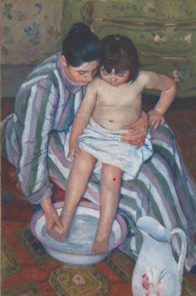 The Child's Bath in study
