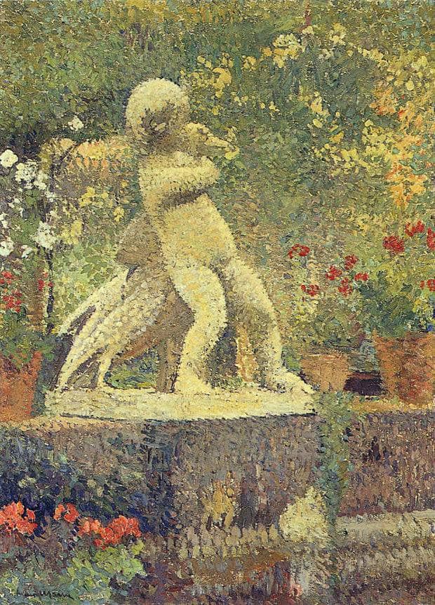 The Child with goose by Henri Martin — Oil Painting Reproduction