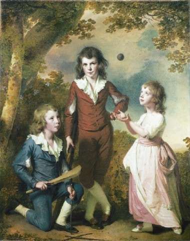 The Children of Hugh and Sarah Wood of Swanwick, Derbyshire by Joseph Wright — Oil Painting Reproduction