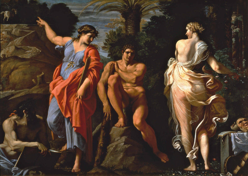 The Choice of Heracles by Annibale Carracci — Oil Painting Reproduction