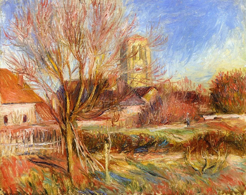 The Church at Essoyes by Pierre-Auguste Renoir — Oil Painting Reproduction