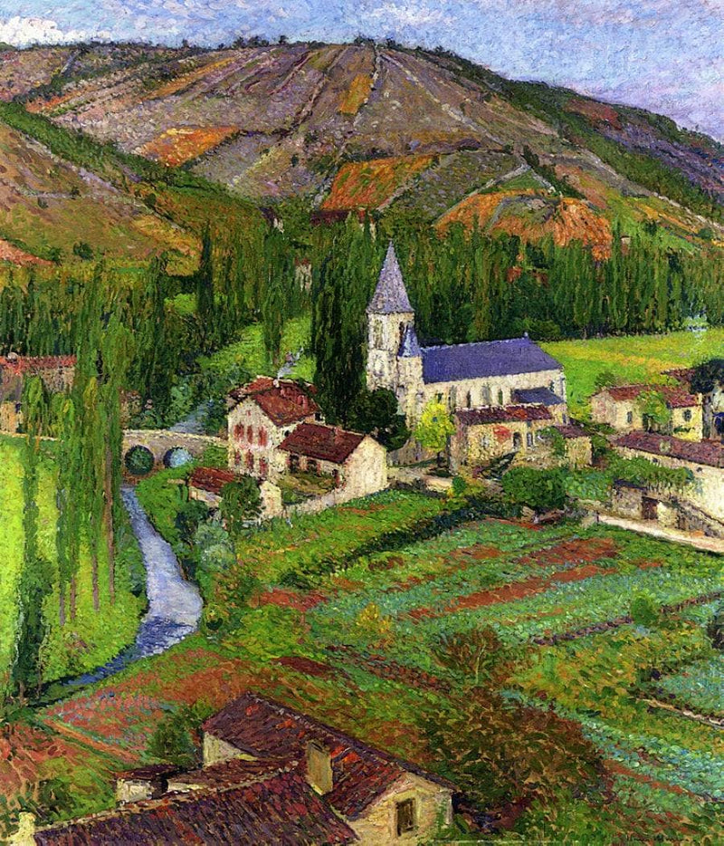 The Church at Labastide by Henri Martin — Oil Painting Reproduction