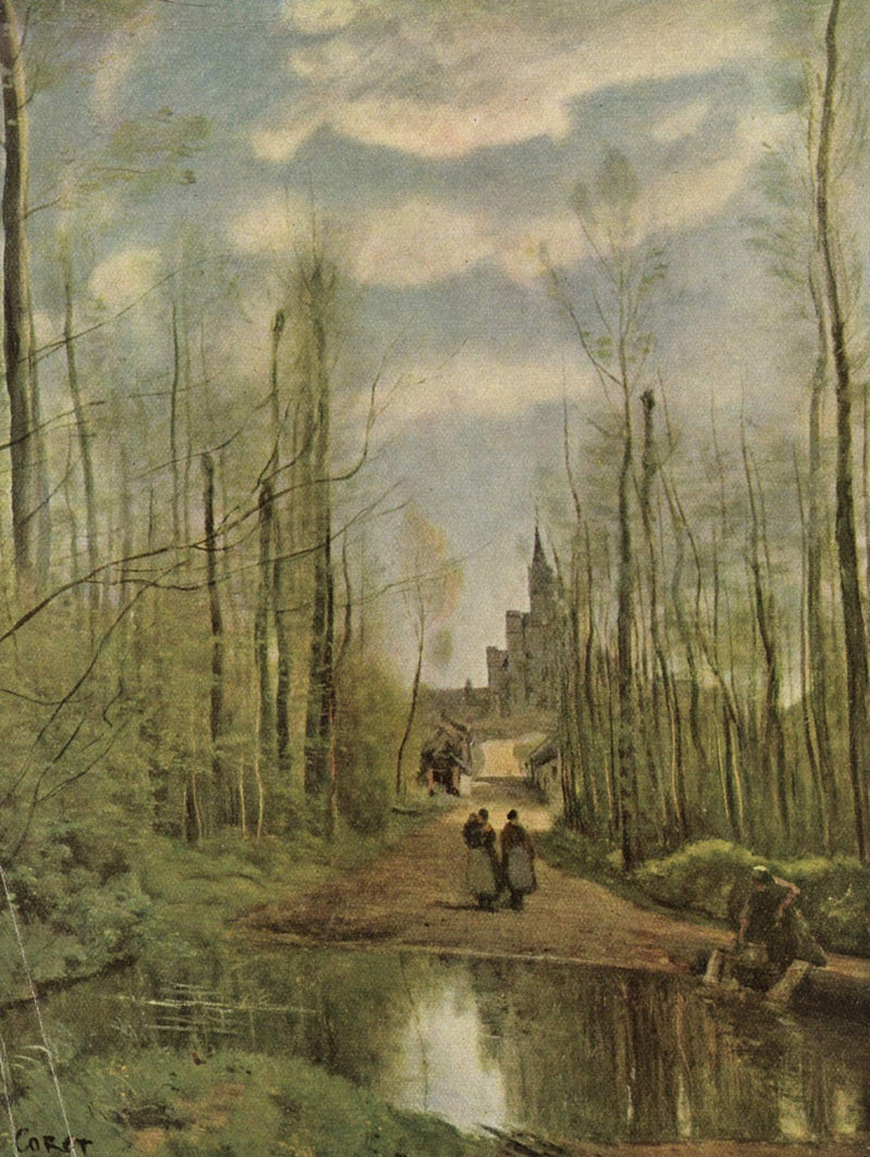 The Church at Marissel, near Beauvais by Camille Corot — Oil Painting Reproduction