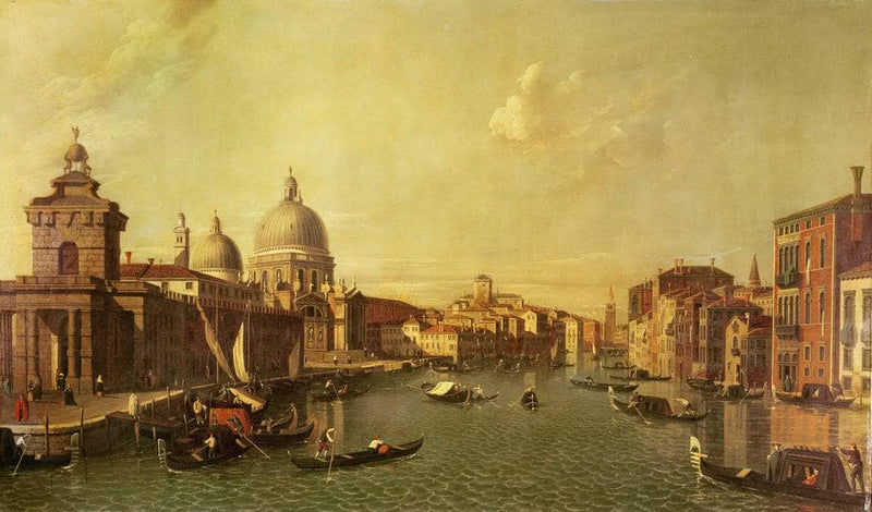 The Church of La Salute and the Grand Canal by Canaletto — Oil Painting Reproduction