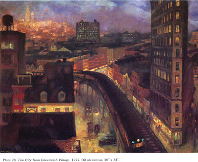 The City from Greenwich Village in home office