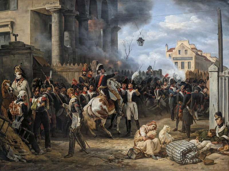 The Clichy Gate, The Defence of Paris, 30 March 1814 by Horace Vernet — Oil Painting Reproduction