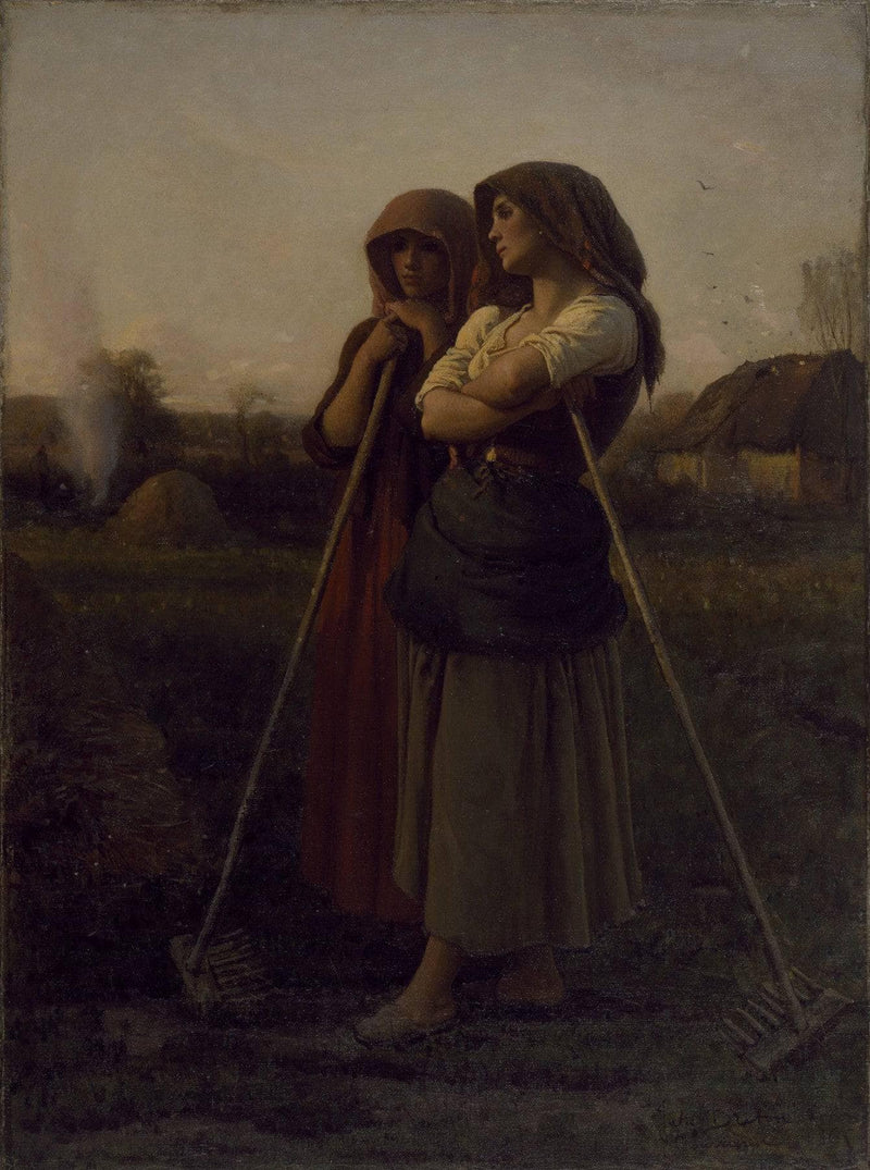 The close of day by Jules Breton — Oil Painting Reproduction