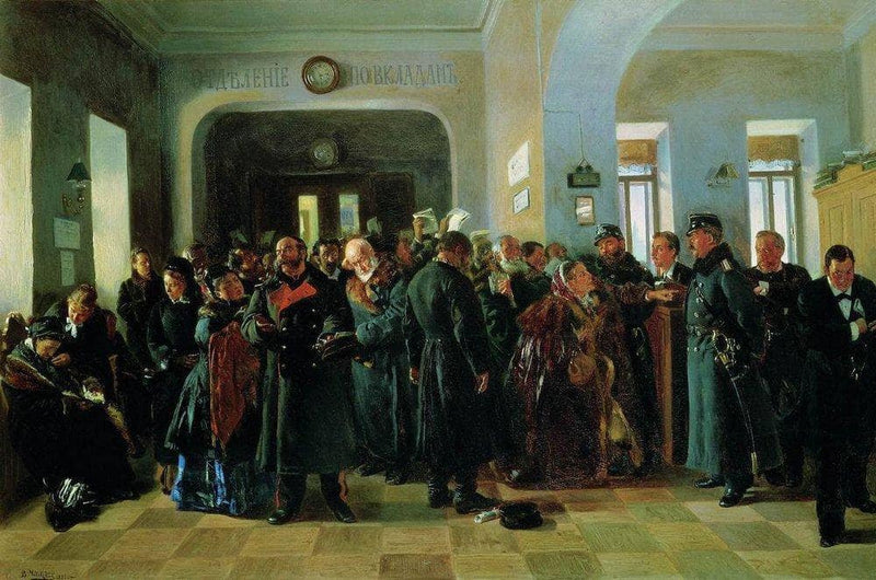 The Collapse of a Bank by Vladimir Makovsky — Oil Painting Reproduction