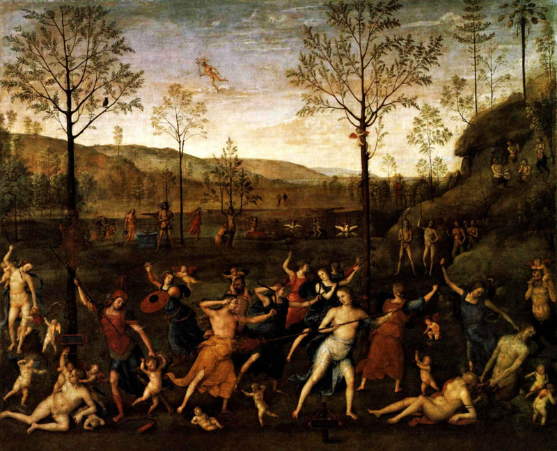 The Combat of Love and Chastity by Andrea Mantegna — Oil Painting Reproduction