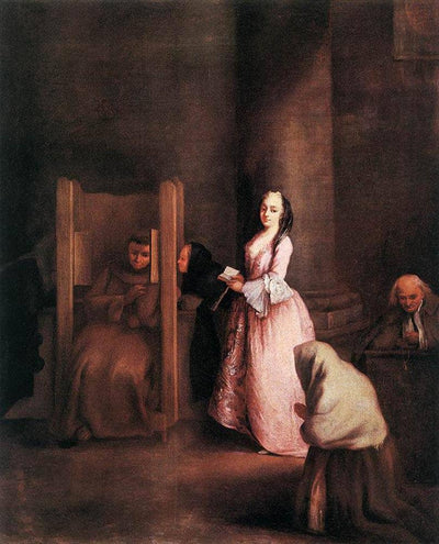 The Confession in living room