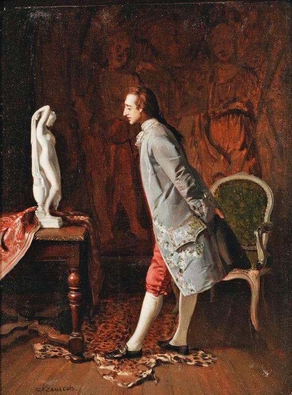 The connoisseur by Eduardo Zamacois — Oil Painting Reproduction