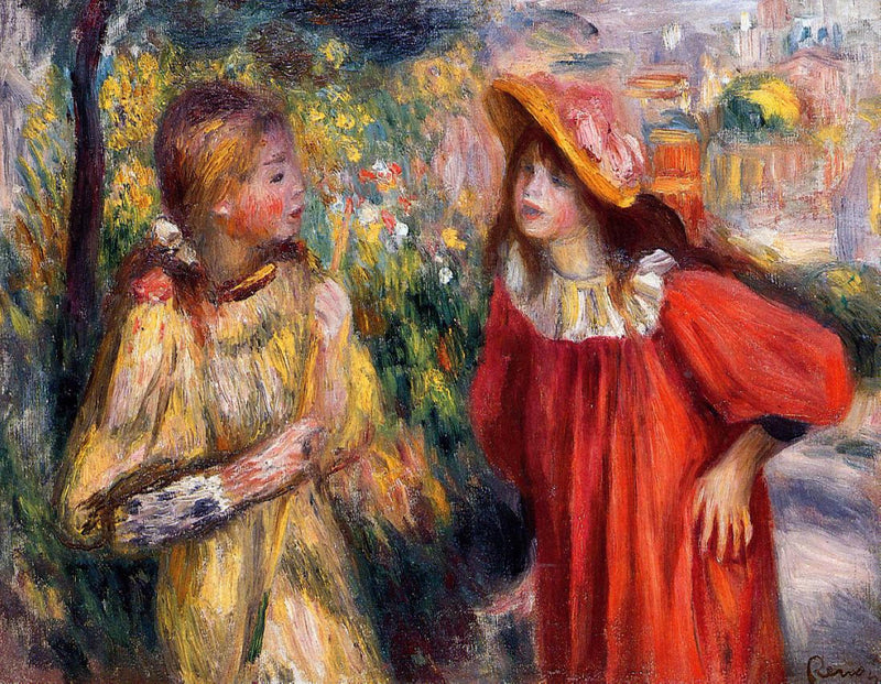 The Conversation by Pierre-Auguste Renoir — Oil Painting Reproduction