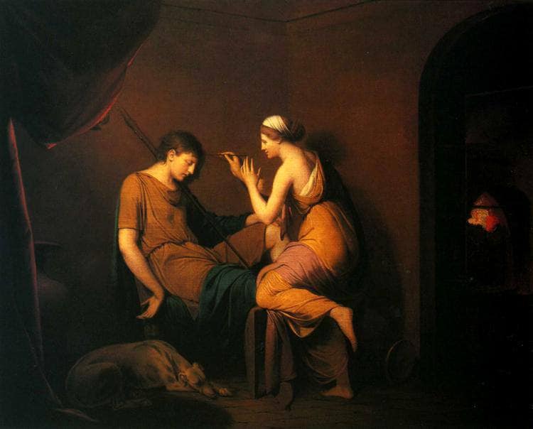 The Corinthian Maid by Joseph Wright — Oil Painting Reproduction