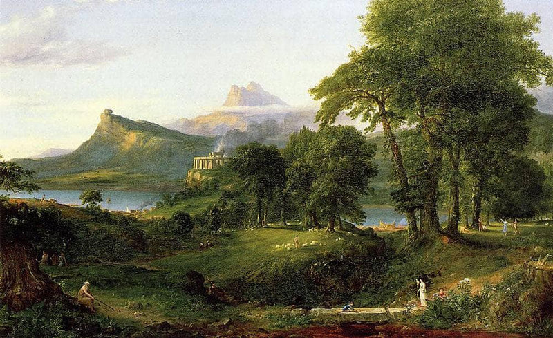 The Course of Empire: The Arcadian (Pastoral) State by Thomas Cole — Oil Painting Reproduction