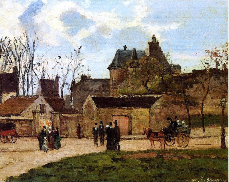 The Court House, Pontoise by Camille Pissarro — Oil Painting Reproduction