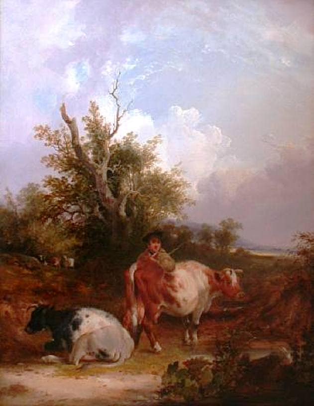 The Cowherd by William Shayer — Oil Painting Reproduction