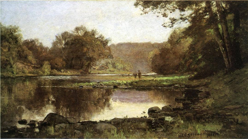 The Creek by T. C. Steele — Oil Painting Reproduction