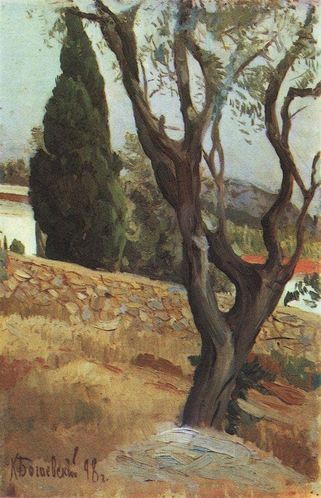 The Crimean landscape by Konstantin Bogaevsky — Oil Painting Reproduction