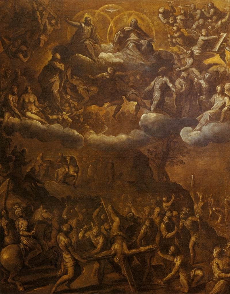 The Crucifixion of St Peter by Palma il Giovane — Oil Painting Reproduction