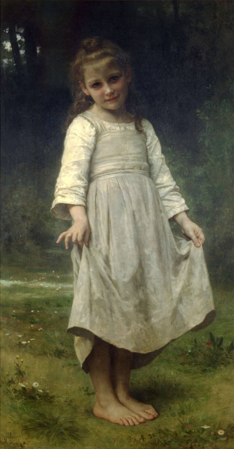 The Curtsey by William-Adolphe Bouguereau — Oil Painting Reproduction
