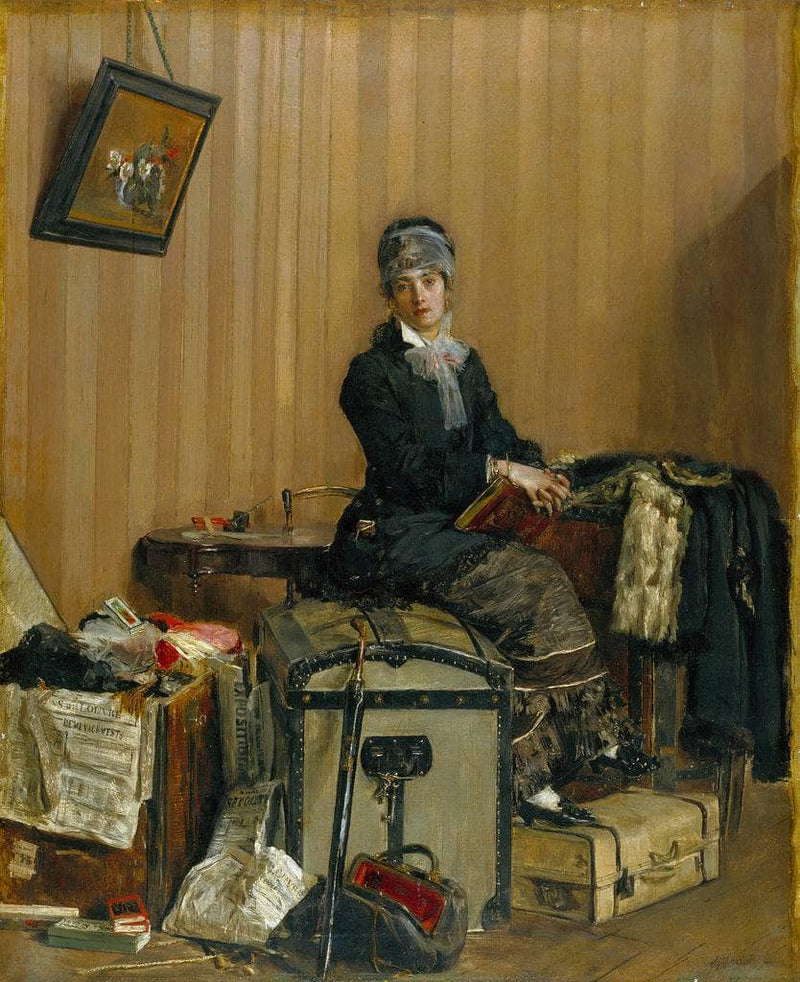 The Customs by Antonio Mancini — Oil Painting Reproduction