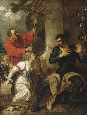 The Damsel and Orlando by Benjamin West — Oil Painting Reproduction