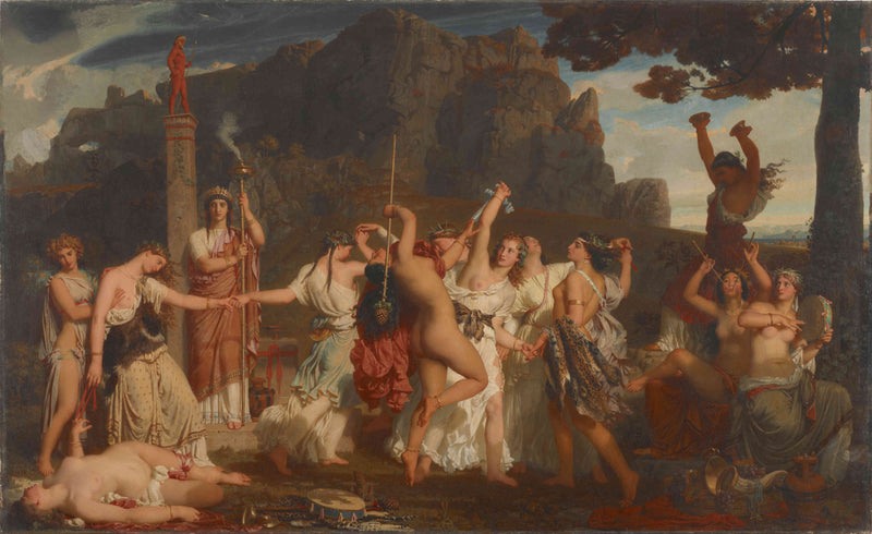 The dance of the Bacchantes by Charles Gleyre — Oil Painting Reproduction