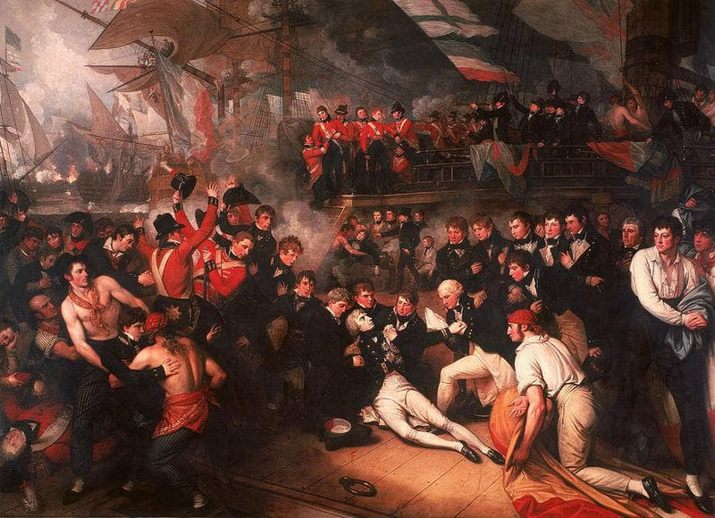 The Death of Nelson, 21st October 1805 by Benjamin West — Oil Painting Reproduction