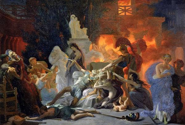 The Death of Priam by Pierre-Narcisse Guerin — Oil Painting Reproduction