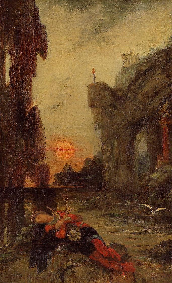 The Death of Sappho by Gustave Moreau — Oil Painting Reproduction