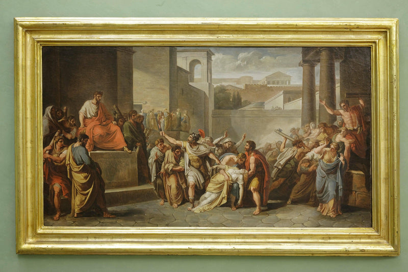 The death of Virginia by Vincenzo Camuccini — Oil Painting Reproduction