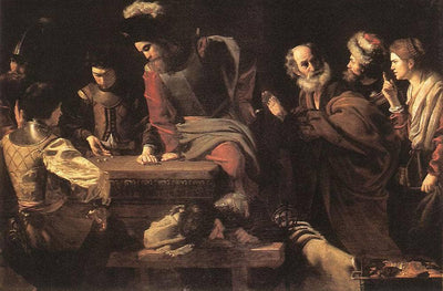 The Denial of St. Peter in entryway