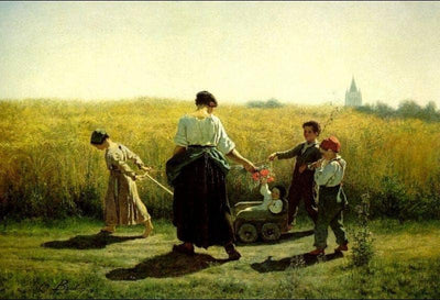The Departure for the Fields in kitchen