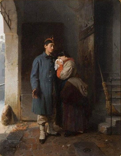 The departure of the conscript in study