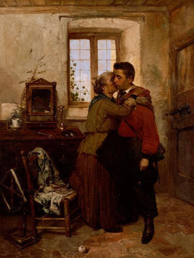 The departure of the Garibaldian in apartment
