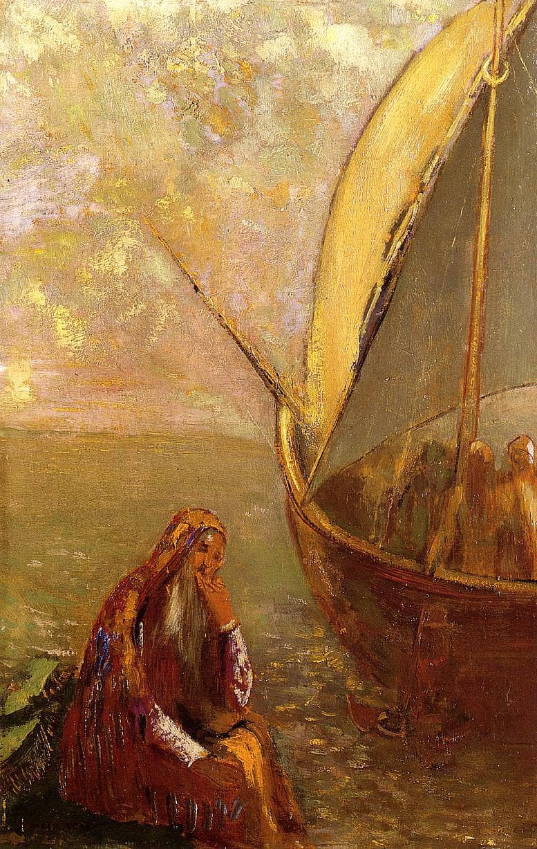 The Departure by Odilon Redon — Oil Painting Reproduction