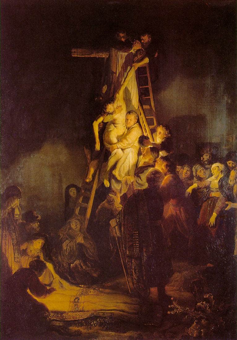 The Descent from the Cross by Rembrandt — Oil Painting Reproduction