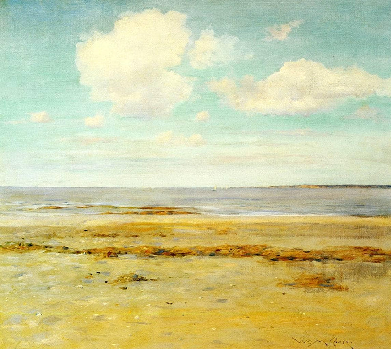 The Deserted Beach by William Merritt Chase — Oil Painting Reproduction