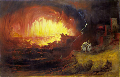 The Destruction of Sodom and Gomorrah in living room