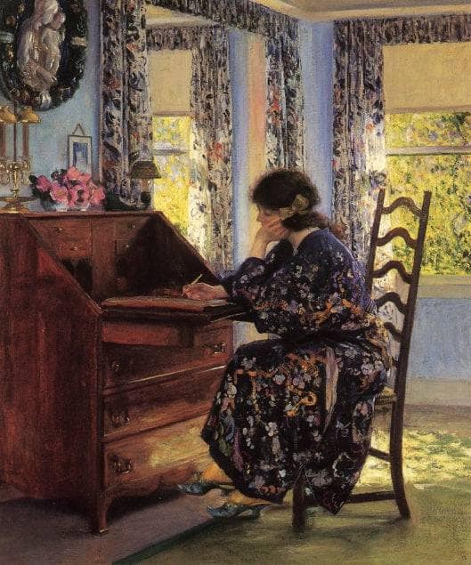 The Difficult Reply by Guy Rose — Oil Painting Reproduction